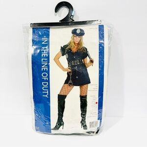 RG Costumes "In The Line of Duty" Sexy Police 4pc Halloween Cosplay Costume